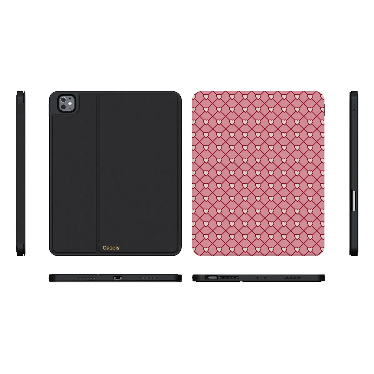 Love Locks | Pink Hearts iPad Case - Image 37