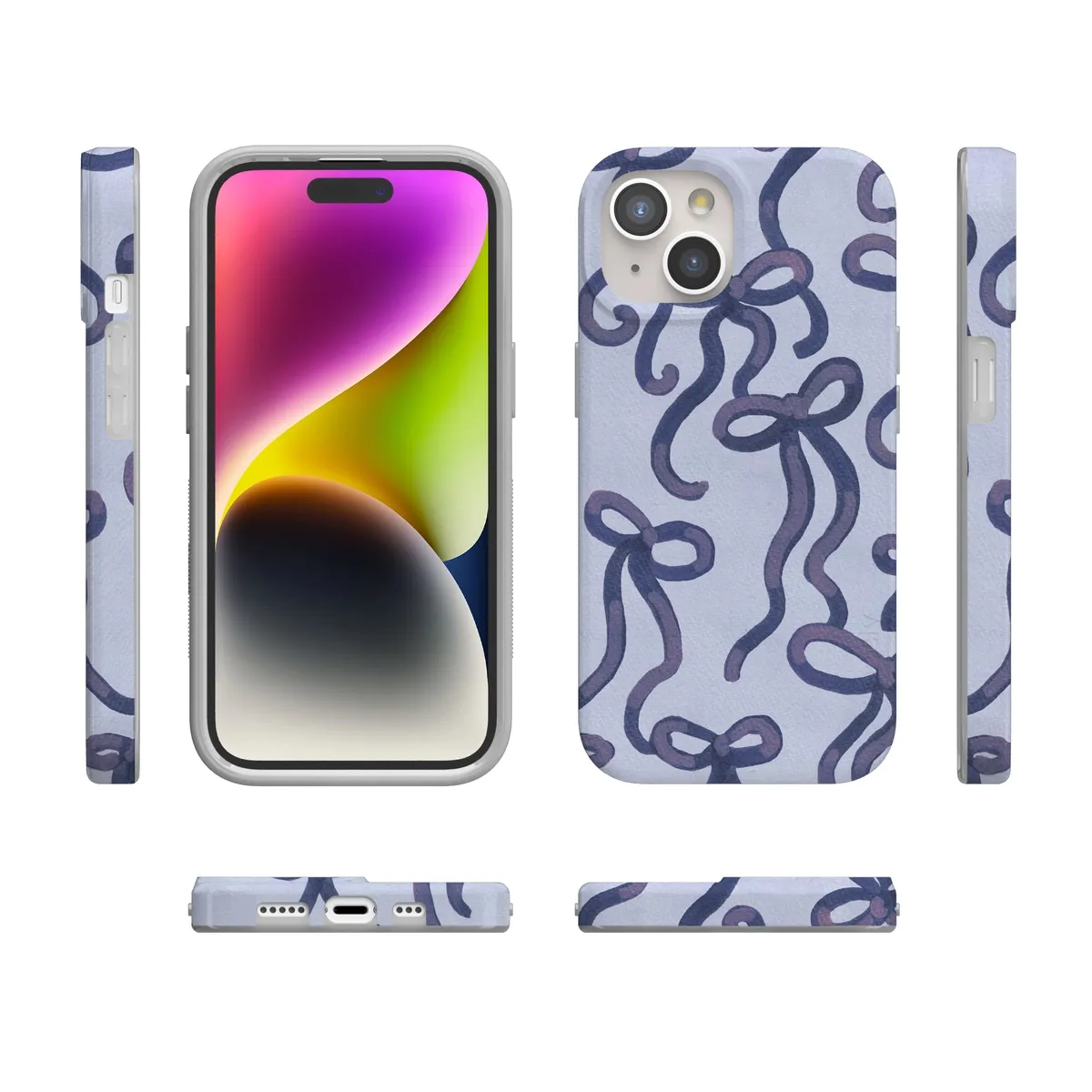Love Me Knot | Blue Bow Case - Image 106