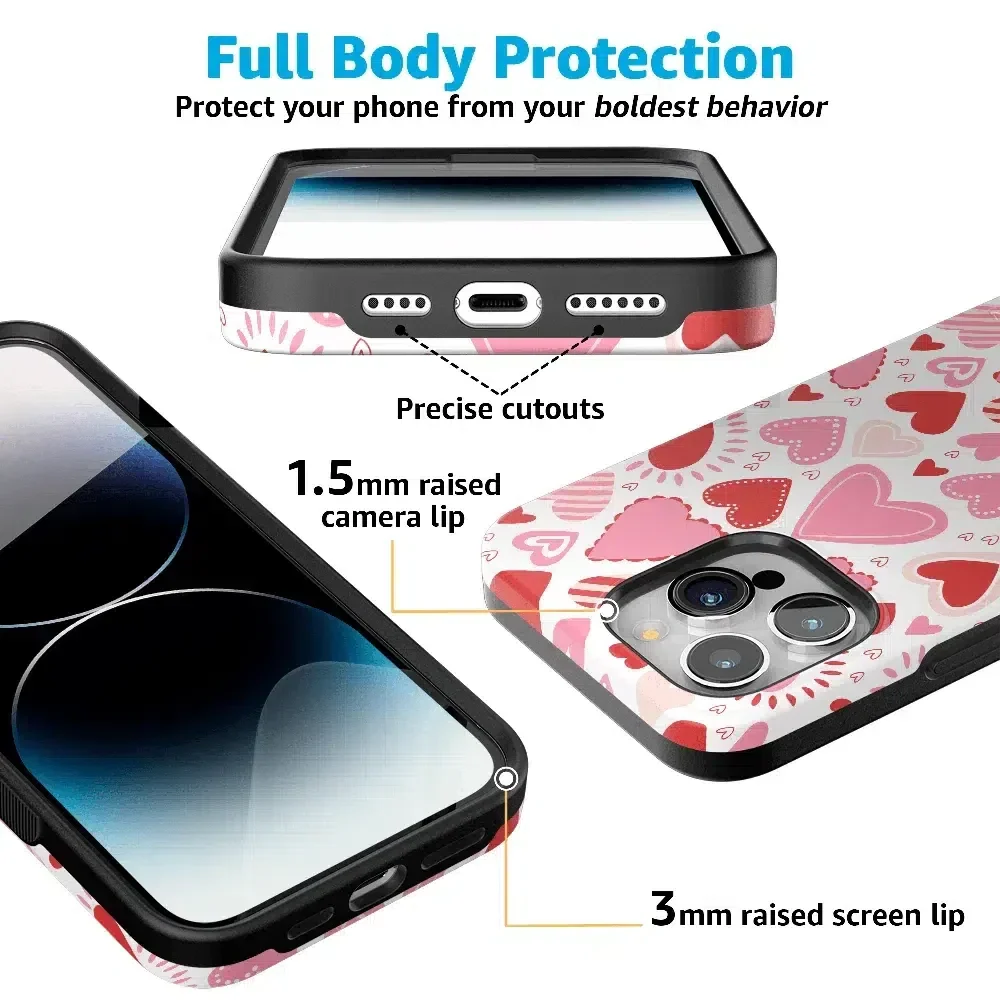 Love Struck | Heart Stickers Case - Image 42