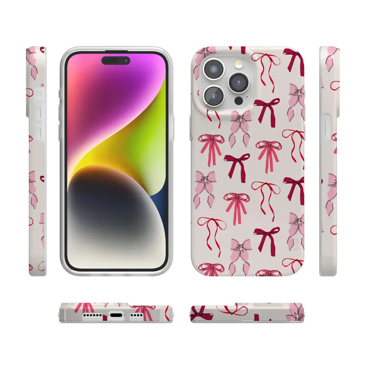 Lover Girlie | Pink Bows iPhone Case - Image 196