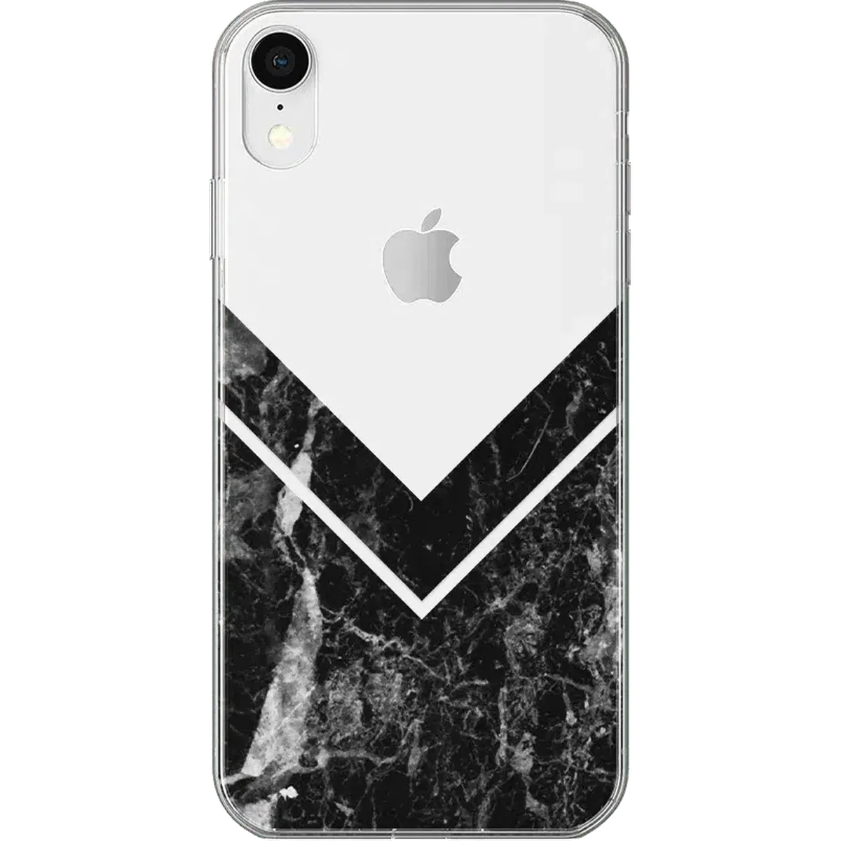 Sleek and Simple | Black Marble V Clear Case - Image 11