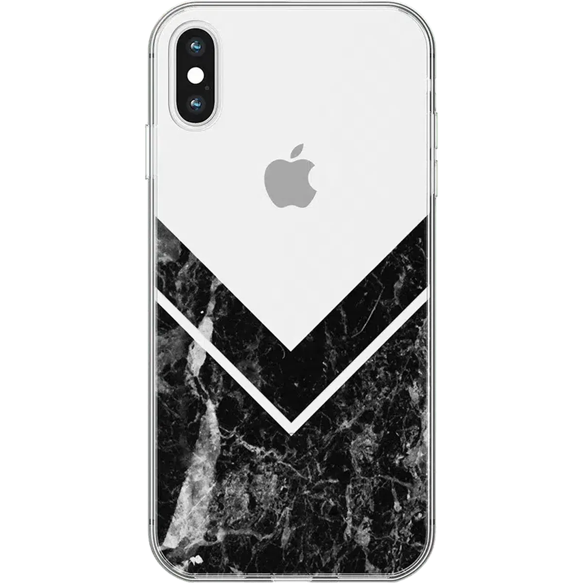 Sleek and Simple | Black Marble V Clear Case - Image 17