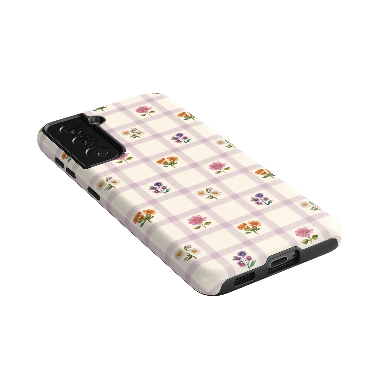 Meadow Check | Floral Gingham Case - Image 130