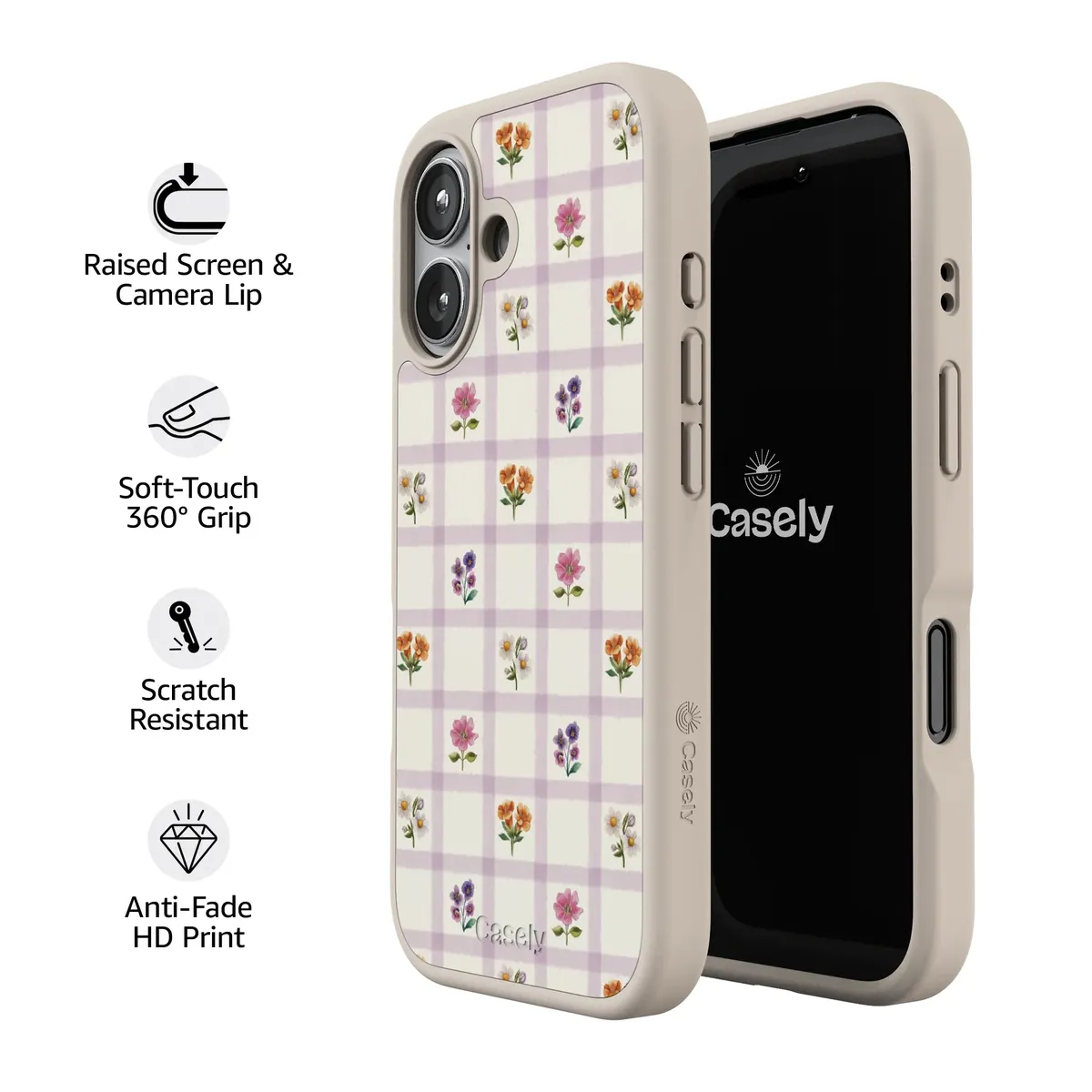 Meadow Check | Floral Gingham Case - Image 153