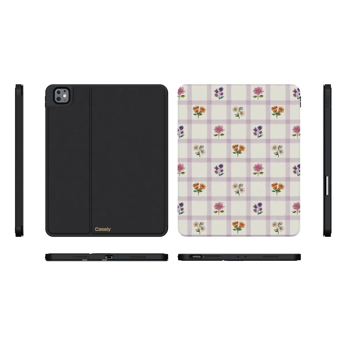 Meadow Check | Floral Gingham iPad Case - Image 37