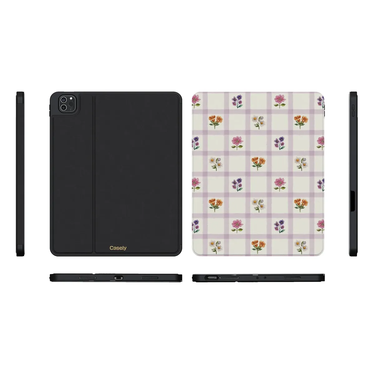 Meadow Check | Floral Gingham iPad Case - Image 5