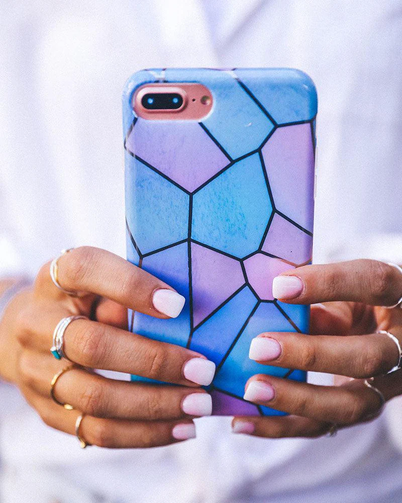 Other Side | Holographic Metallic Stained Glass Marble Case - Image 42