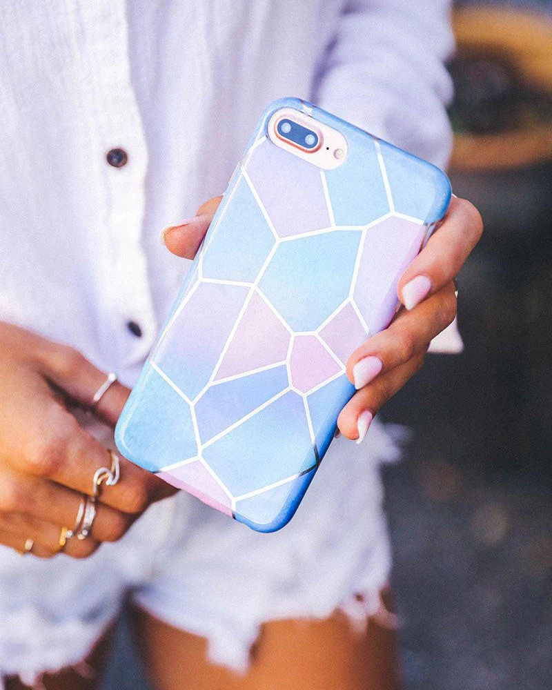 Other Side | Holographic Metallic Stained Glass Marble Case - Image 43