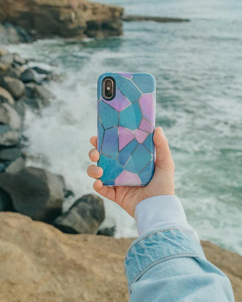 Other Side | Holographic Metallic Stained Glass Marble Case - Image 44