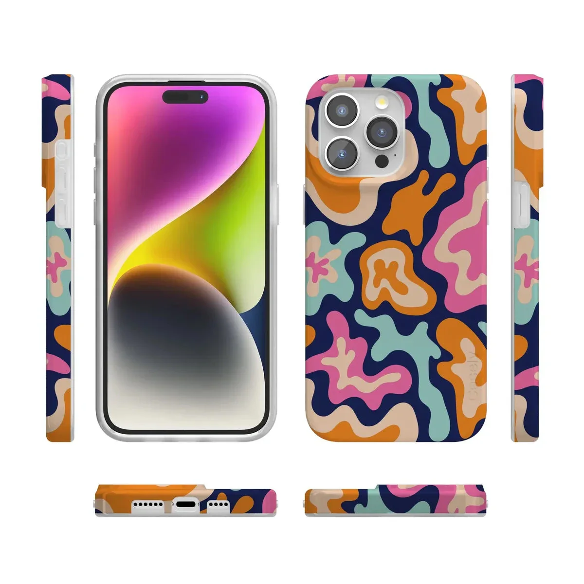 Midnight Color Splash | Abstract Retro Case - Image 139
