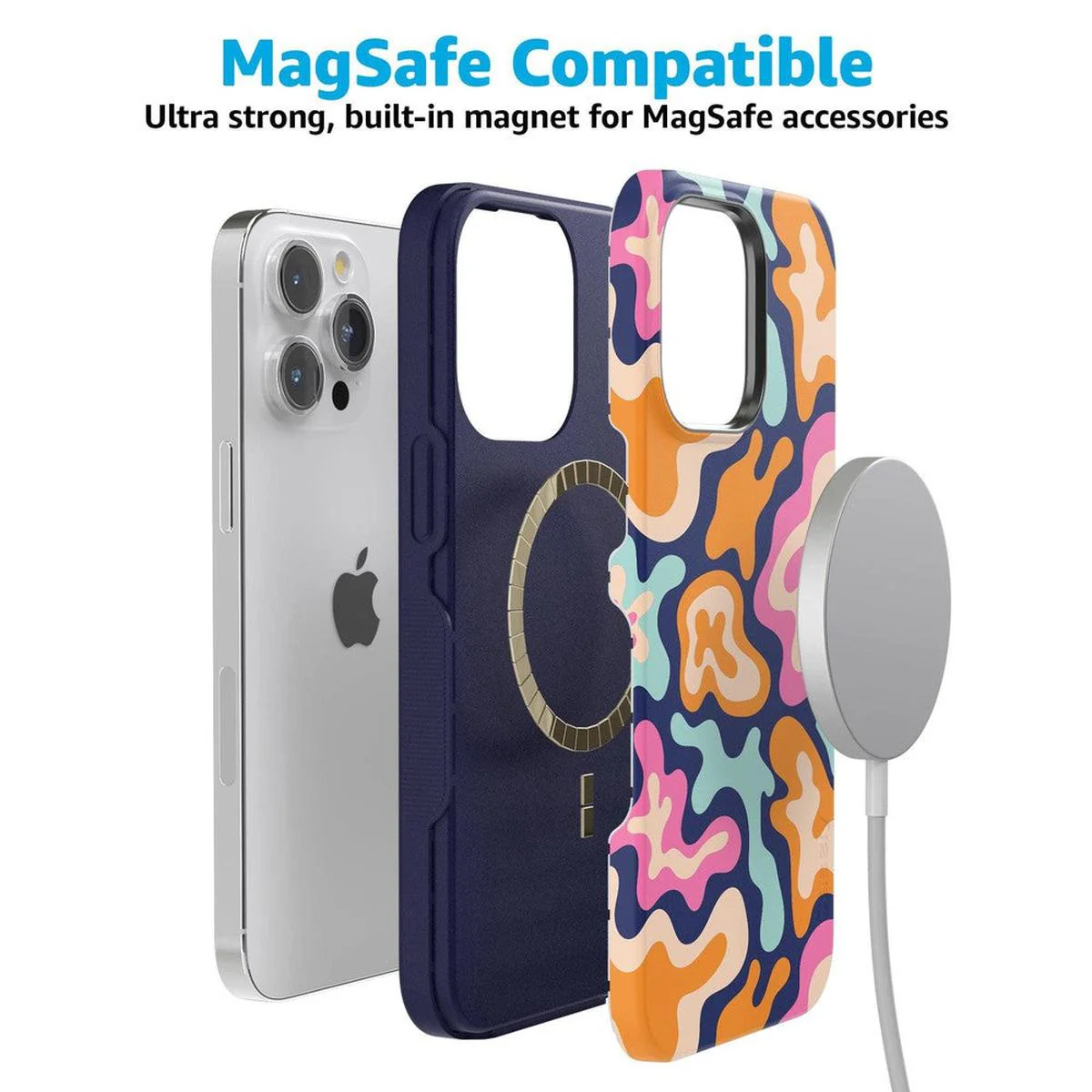 Midnight Color Splash | Abstract Retro Case - Image 83