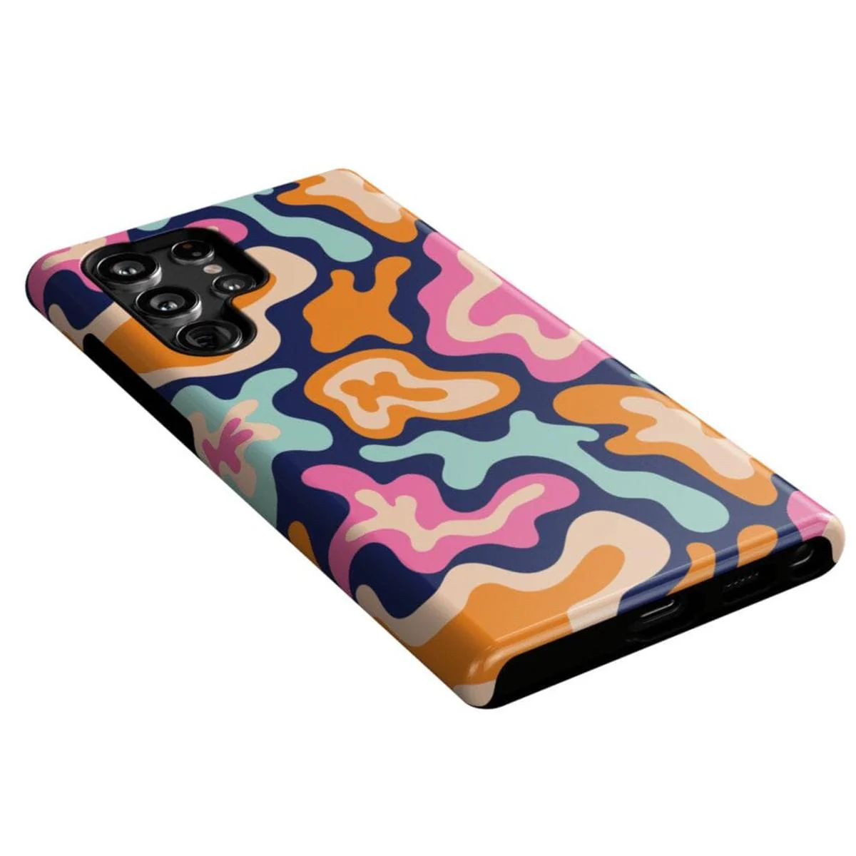 Midnight Color Splash | Abstract Retro Samsung Case - Image 20