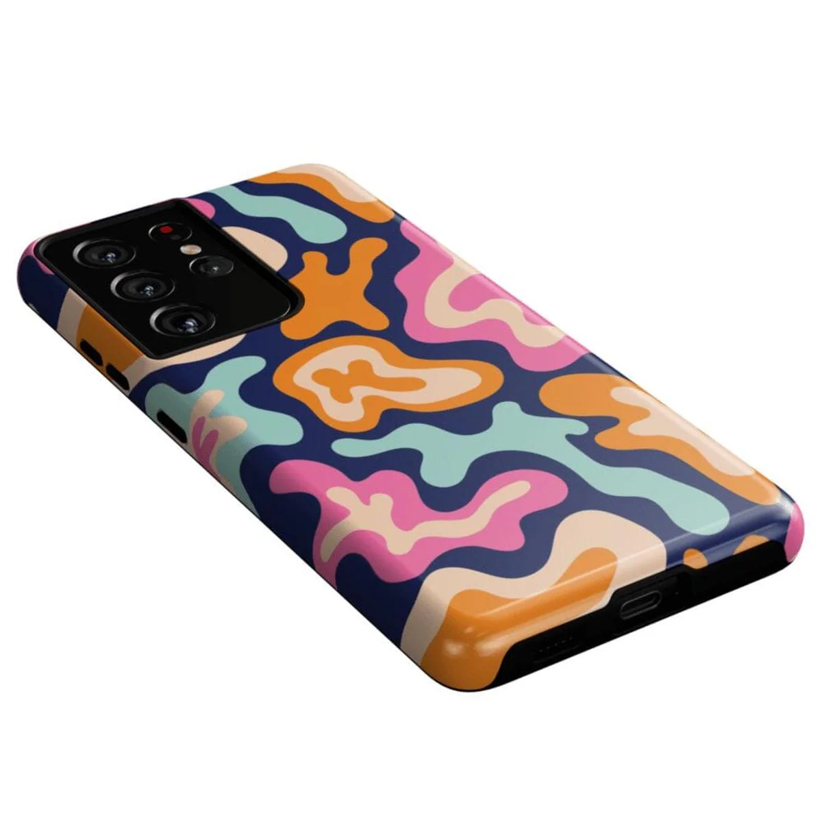 Midnight Color Splash | Abstract Retro Samsung Case - Image 29