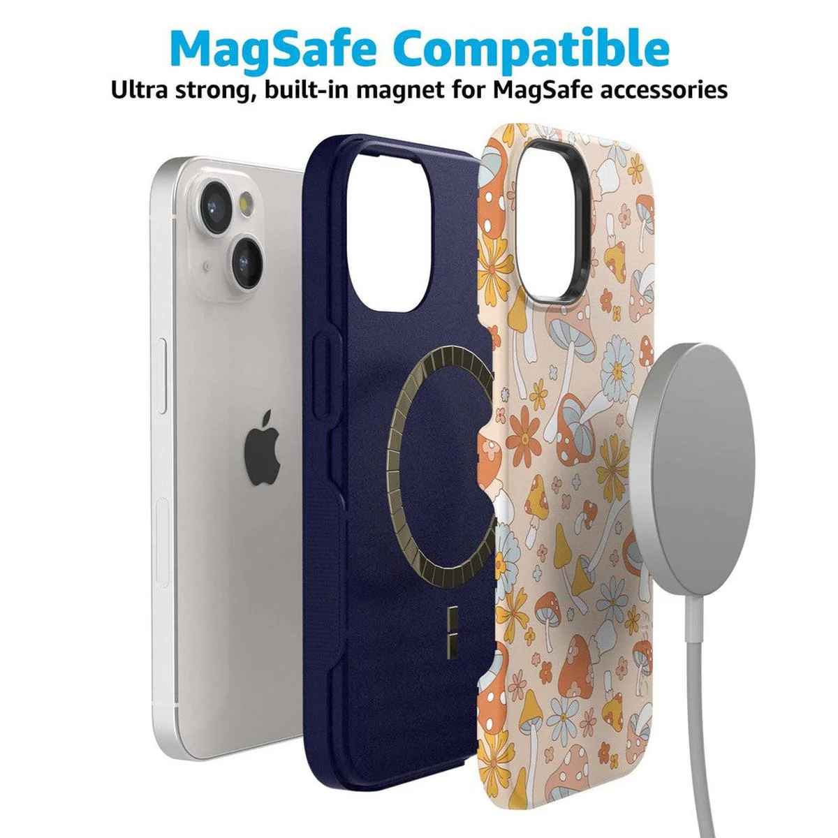 Mushroom Magic | Retro Floral Case - Image 81
