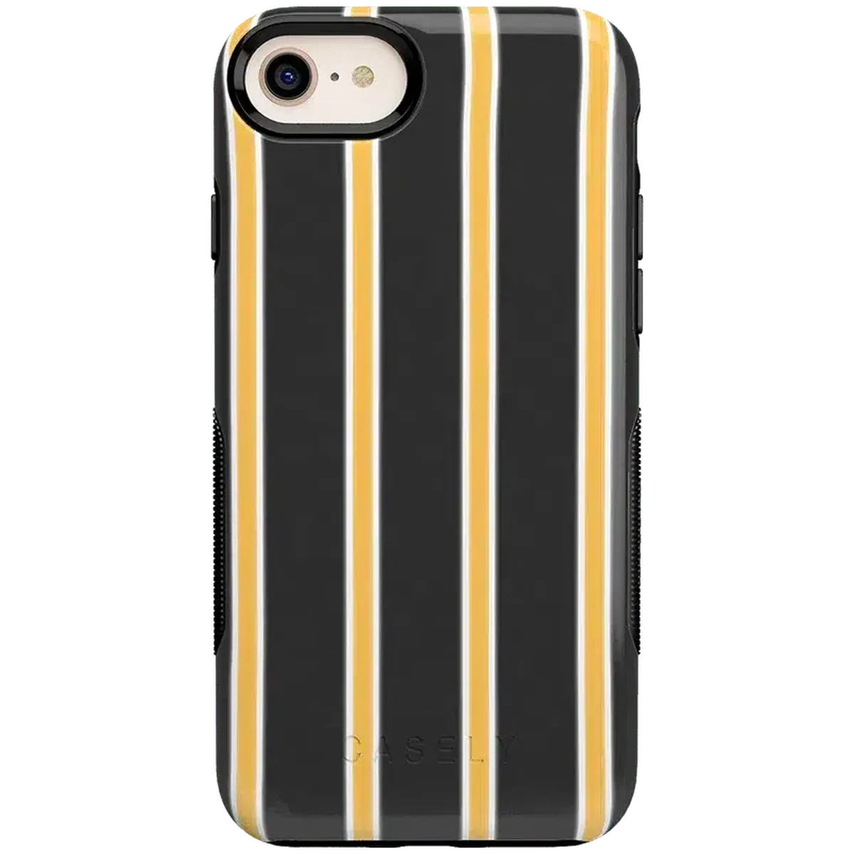 Fine Lines | Mustard Yellow Pinstripe iPhone Case - Image 25