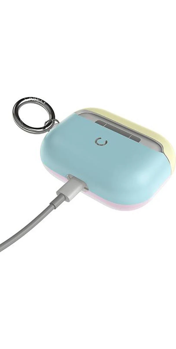 Neon Blue, Pink & Yellow | Colorblock AirPods Case - Image 6