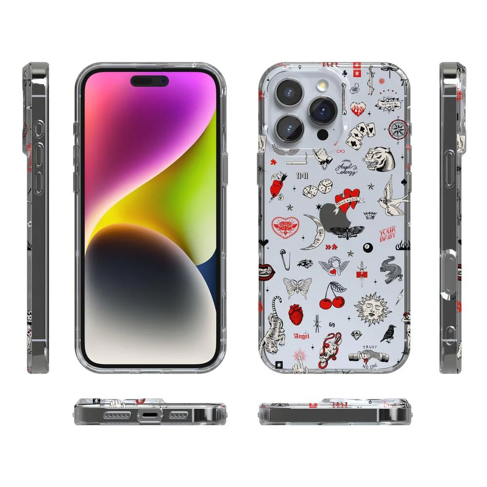 Not a Phase | Clear Flash Tattoo Case - Image 18