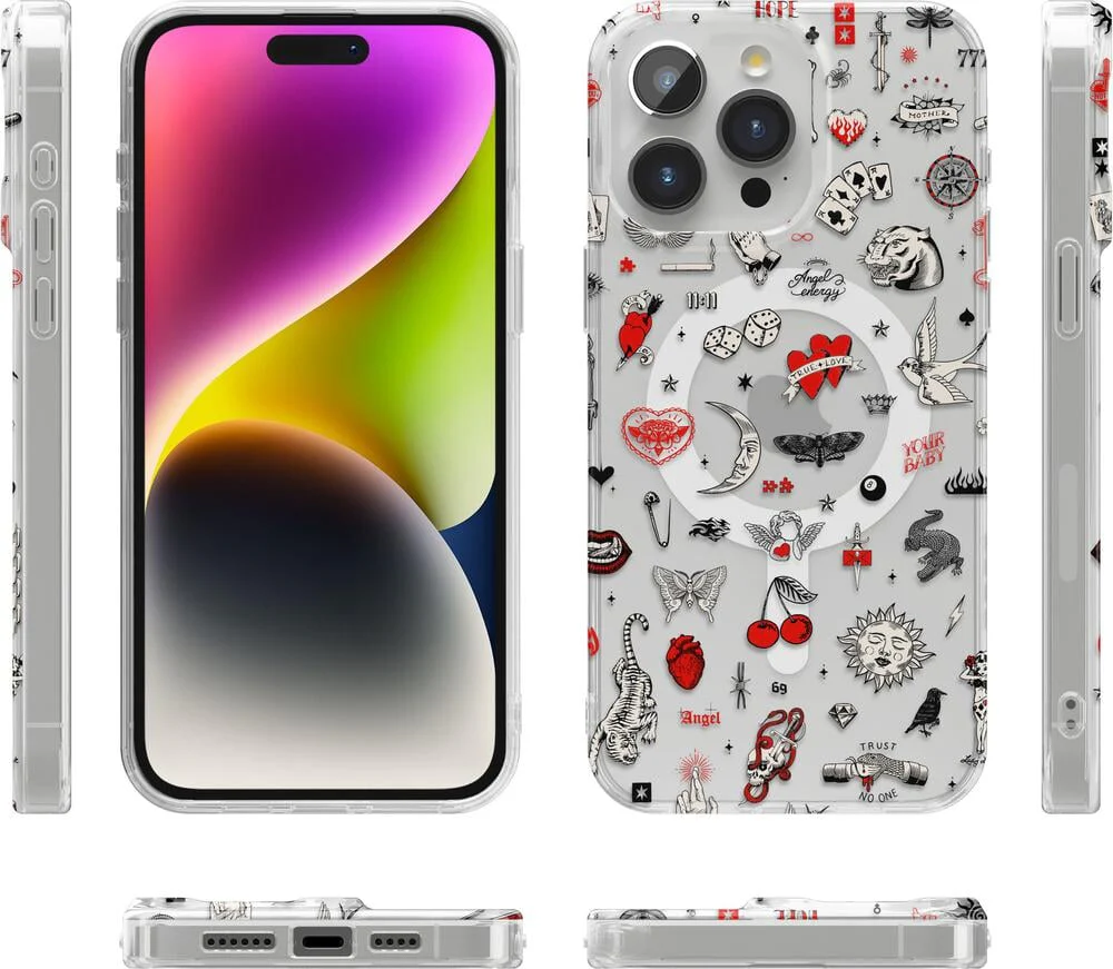 Not a Phase | Clear Flash Tattoo Case - Image 61