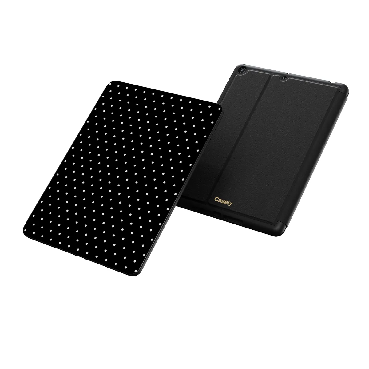 On the Dot | Black Polka Dot iPad Case - Image 26