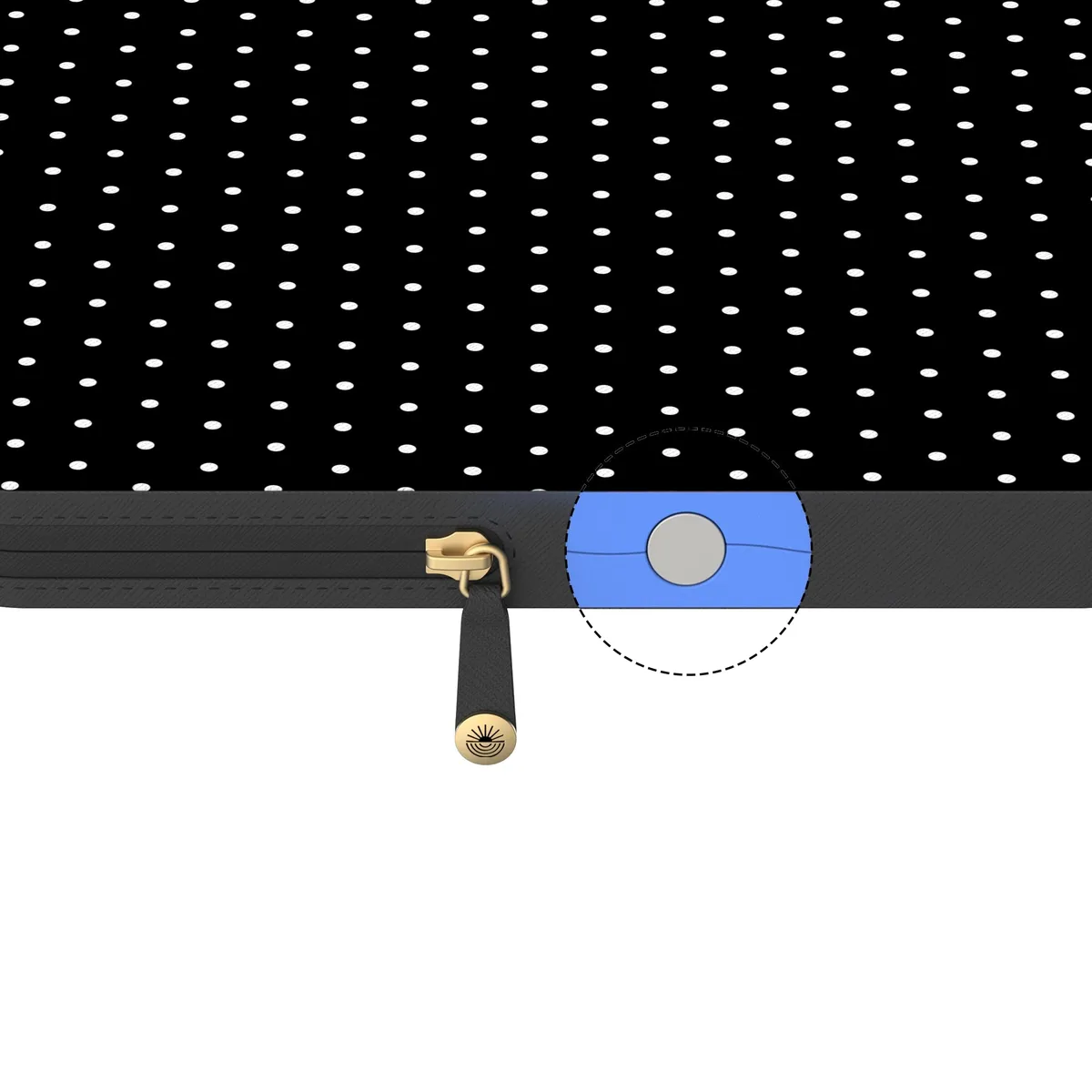 On the Dot | Black Polka Dot Laptop Case - Image 15