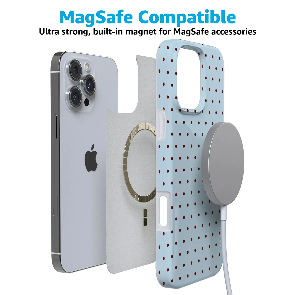 On the Dot | Blue Polka Dot Case - Image 95