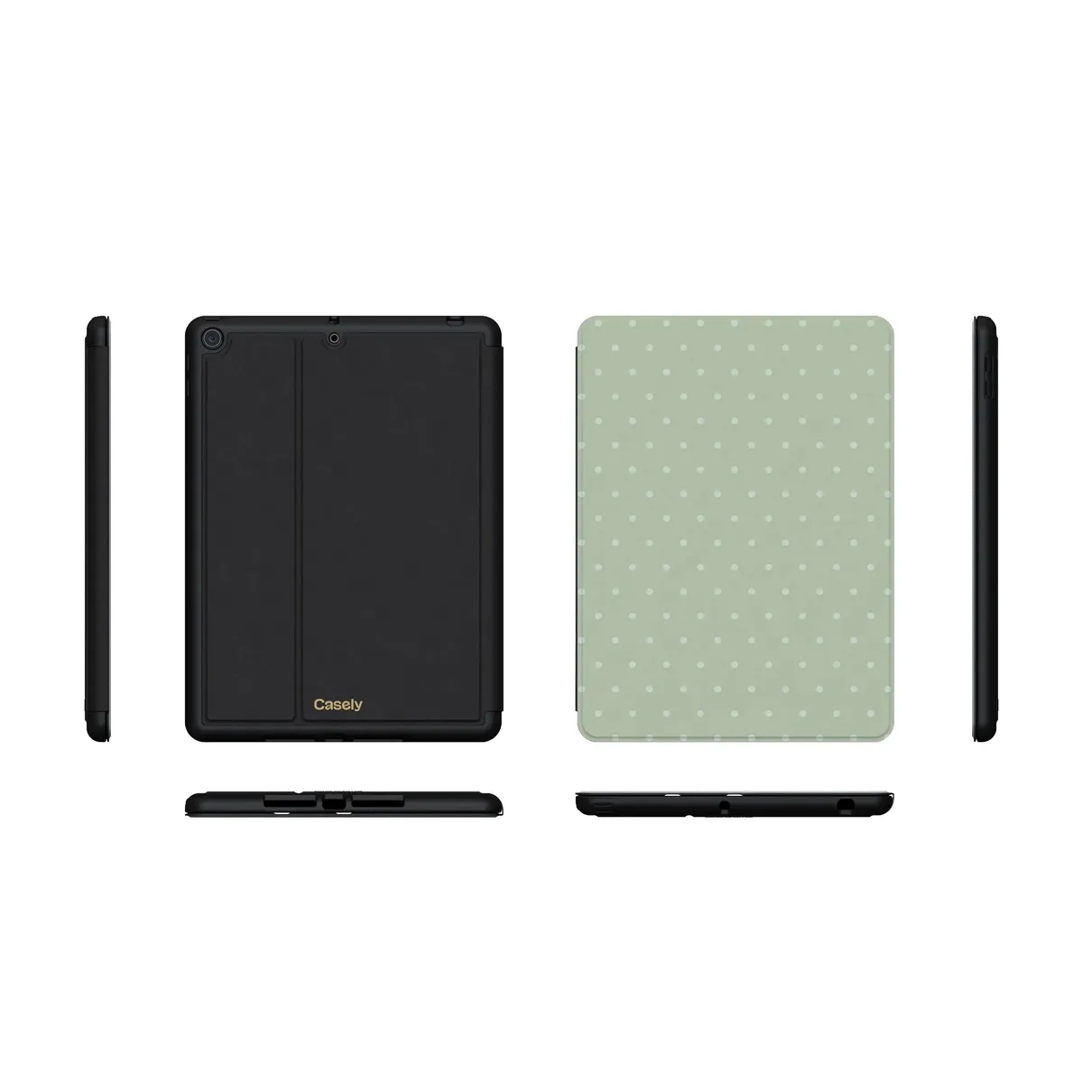 On the Dot | Green Polka Dot iPad Case - Image 29