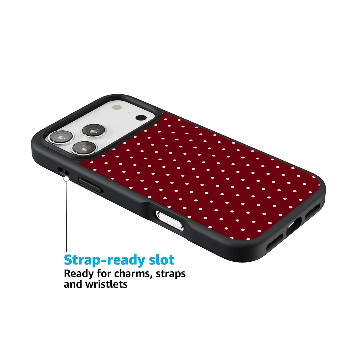 On the Dot | Maroon Polka Dot Case - Image 194