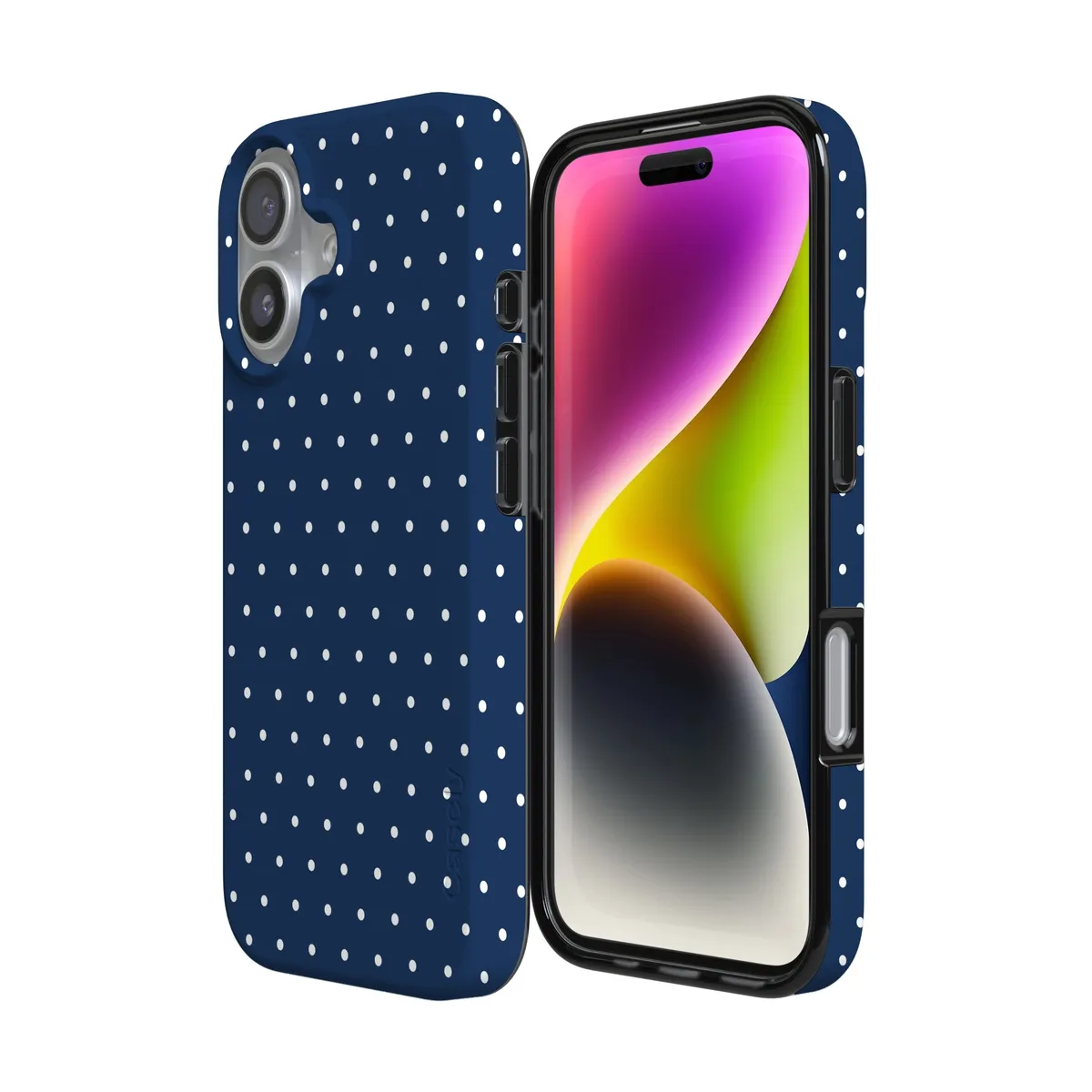 On the Dot | Navy Polka Dot Case - Image 88