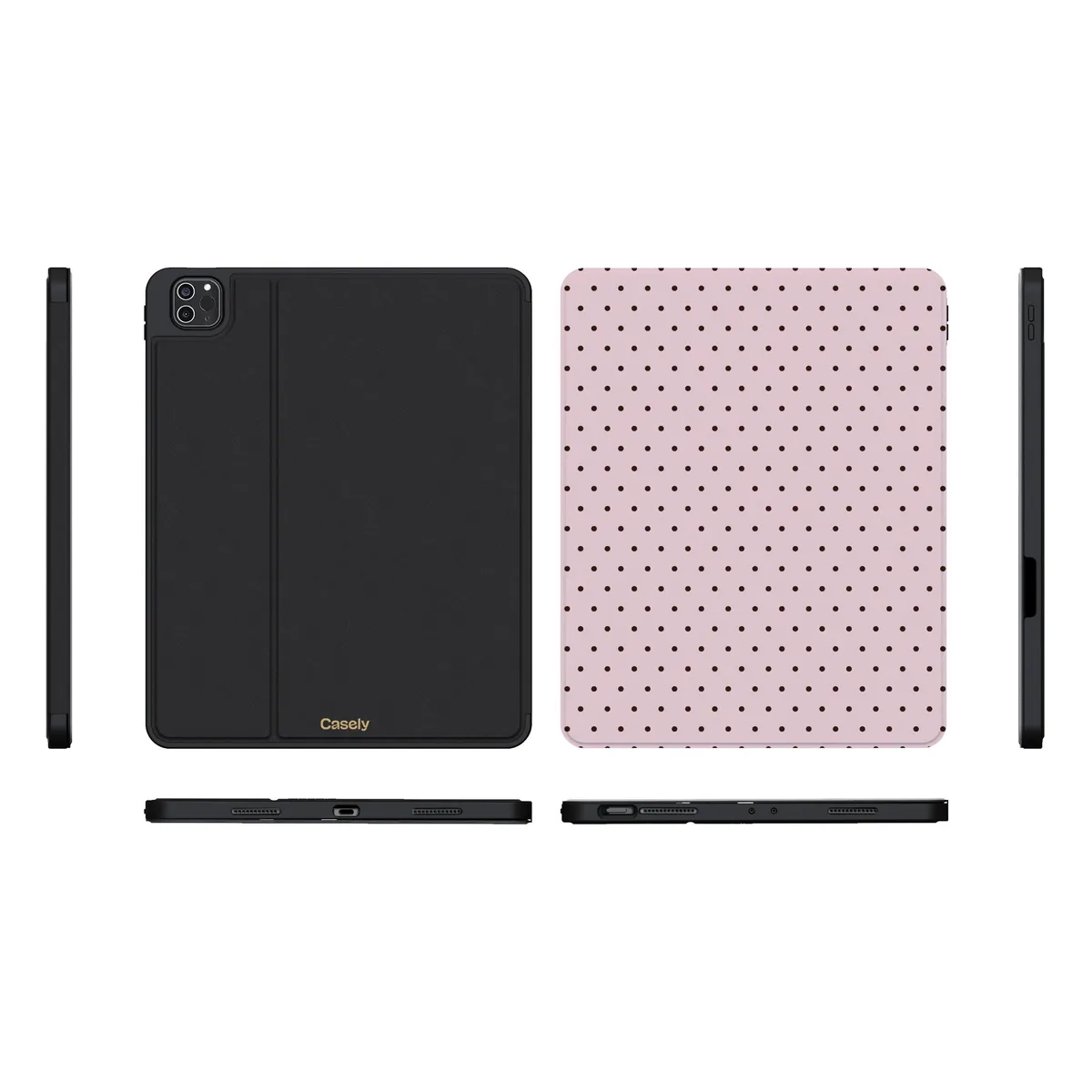 On the Dot | Pink Polka Dot iPad Case - Image 5