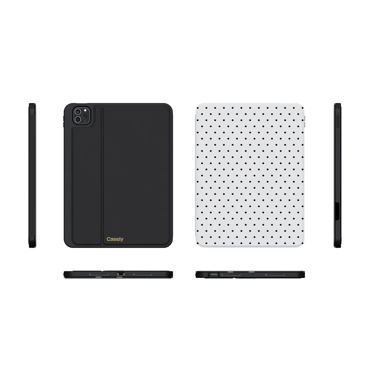 On the Dot | White Polka Dot iPad Case - Image 21