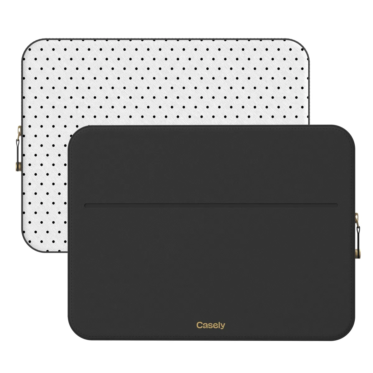 On the Dot | White Polka Dot Laptop Case - Image 2