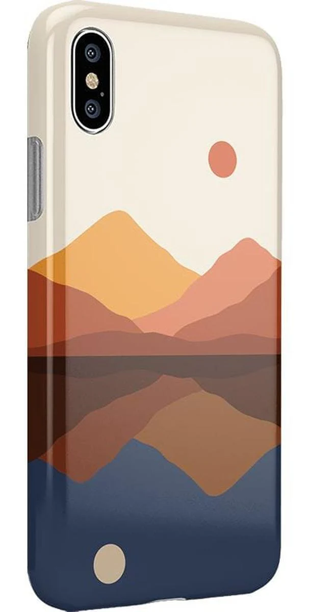 Opposites Attract | Day & Night Colorblock Mountains Case - Image 57