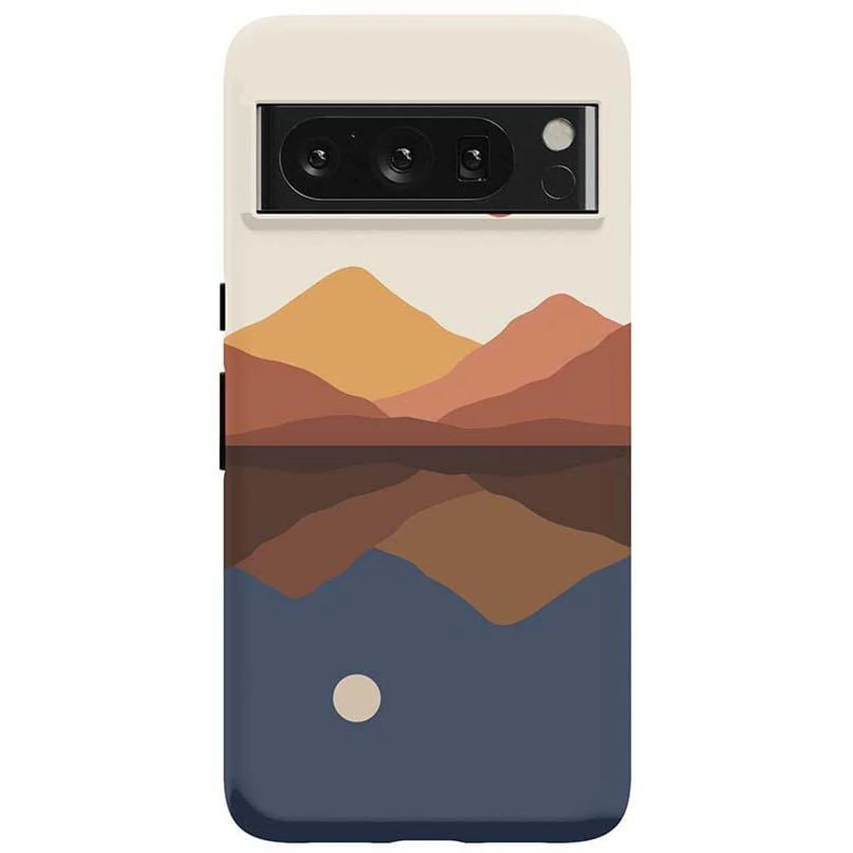Opposites Attract | Day & Night Colorblock Mountains Google Pixel Case - Image 14
