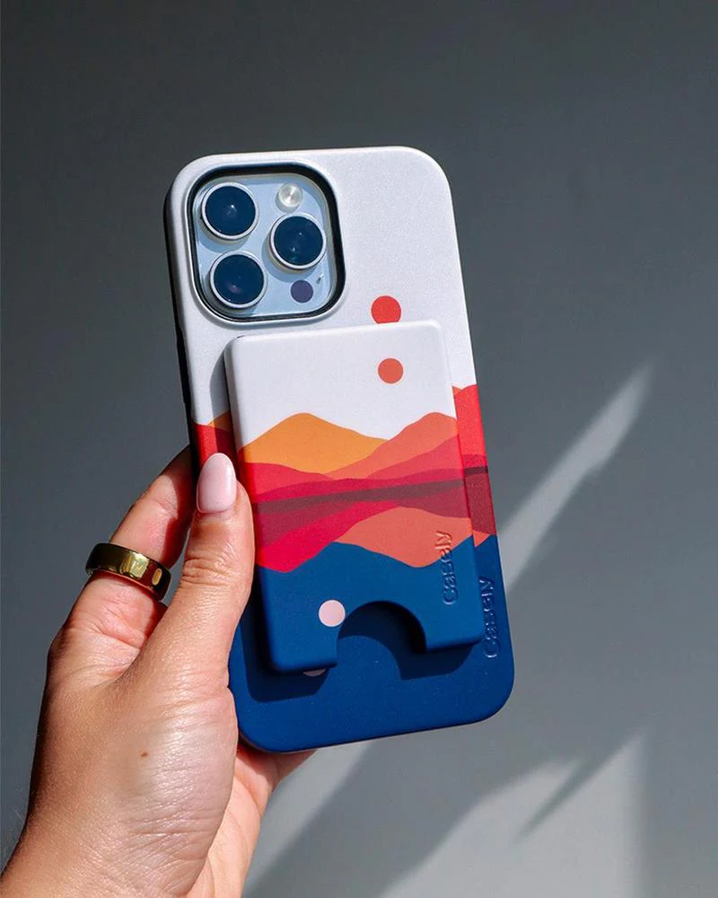 Opposites Attract | Day & Night Colorblock Mountains MagWallet - Image 11