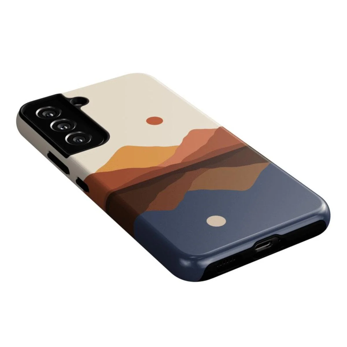 Opposites Attract | Day & Night Colorblock Mountains Samsung Case - Image 11