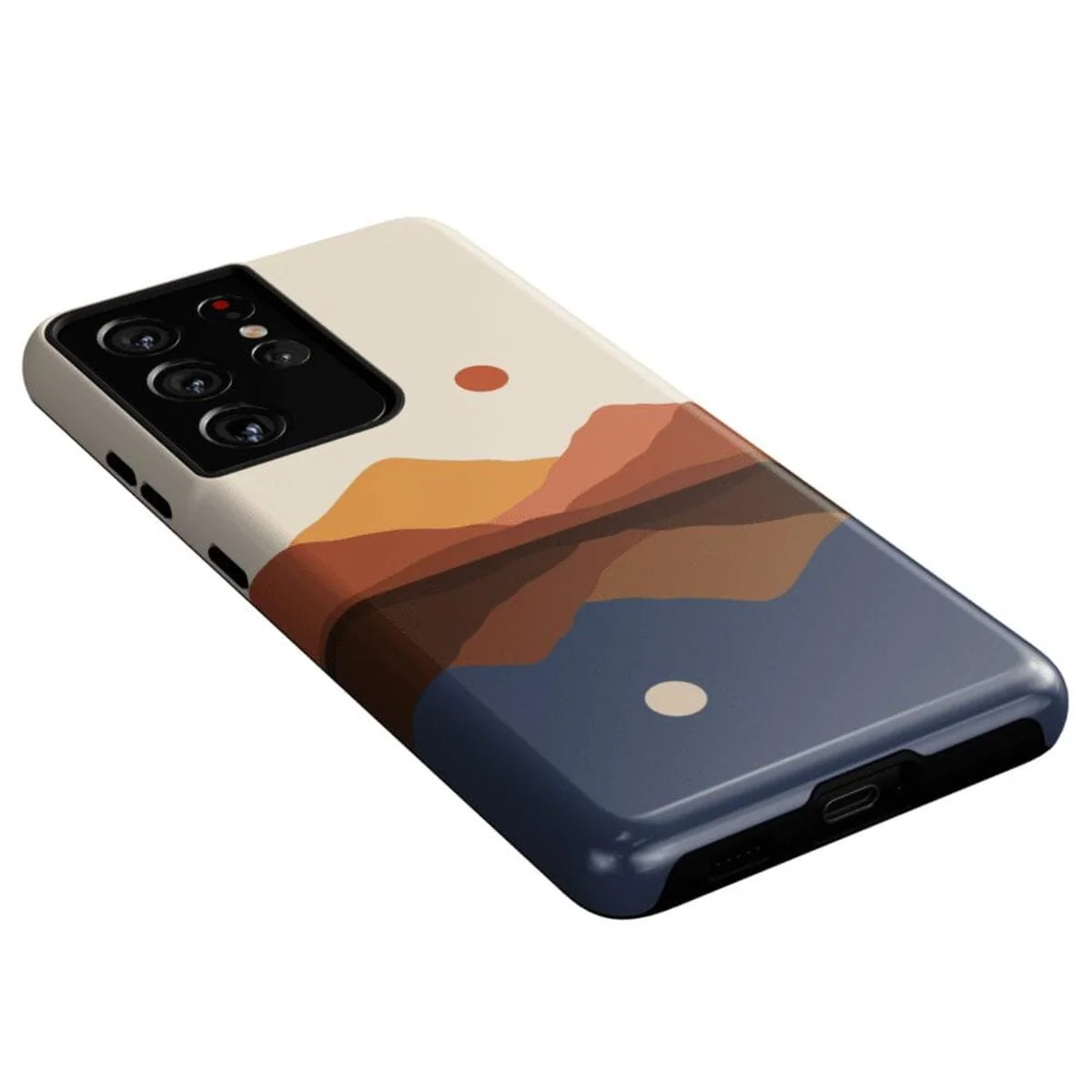 Opposites Attract | Day & Night Colorblock Mountains Samsung Case - Image 14