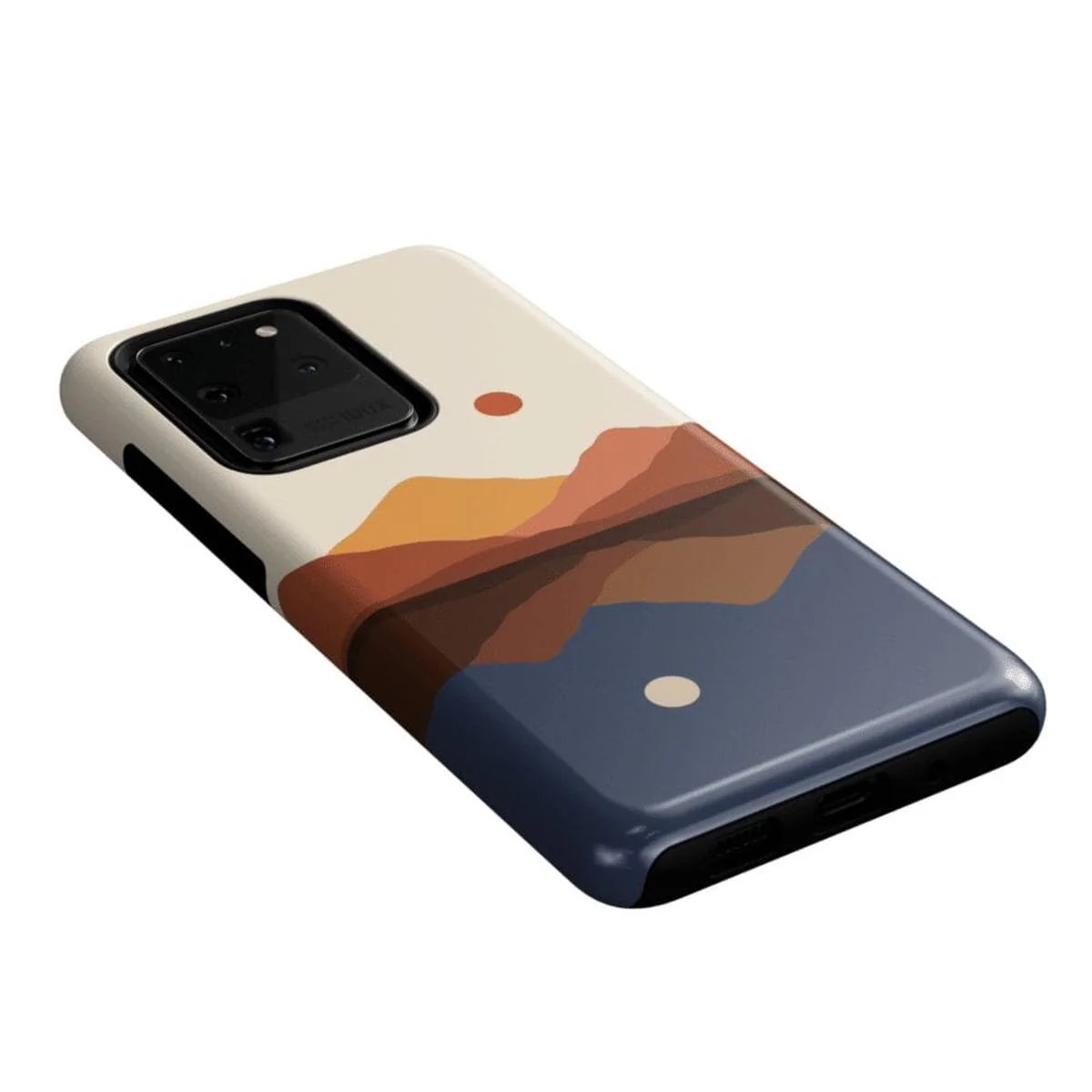 Opposites Attract | Day & Night Colorblock Mountains Samsung Case - Image 23