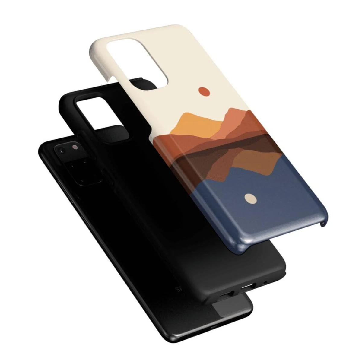 Opposites Attract | Day & Night Colorblock Mountains Samsung Case - Image 27