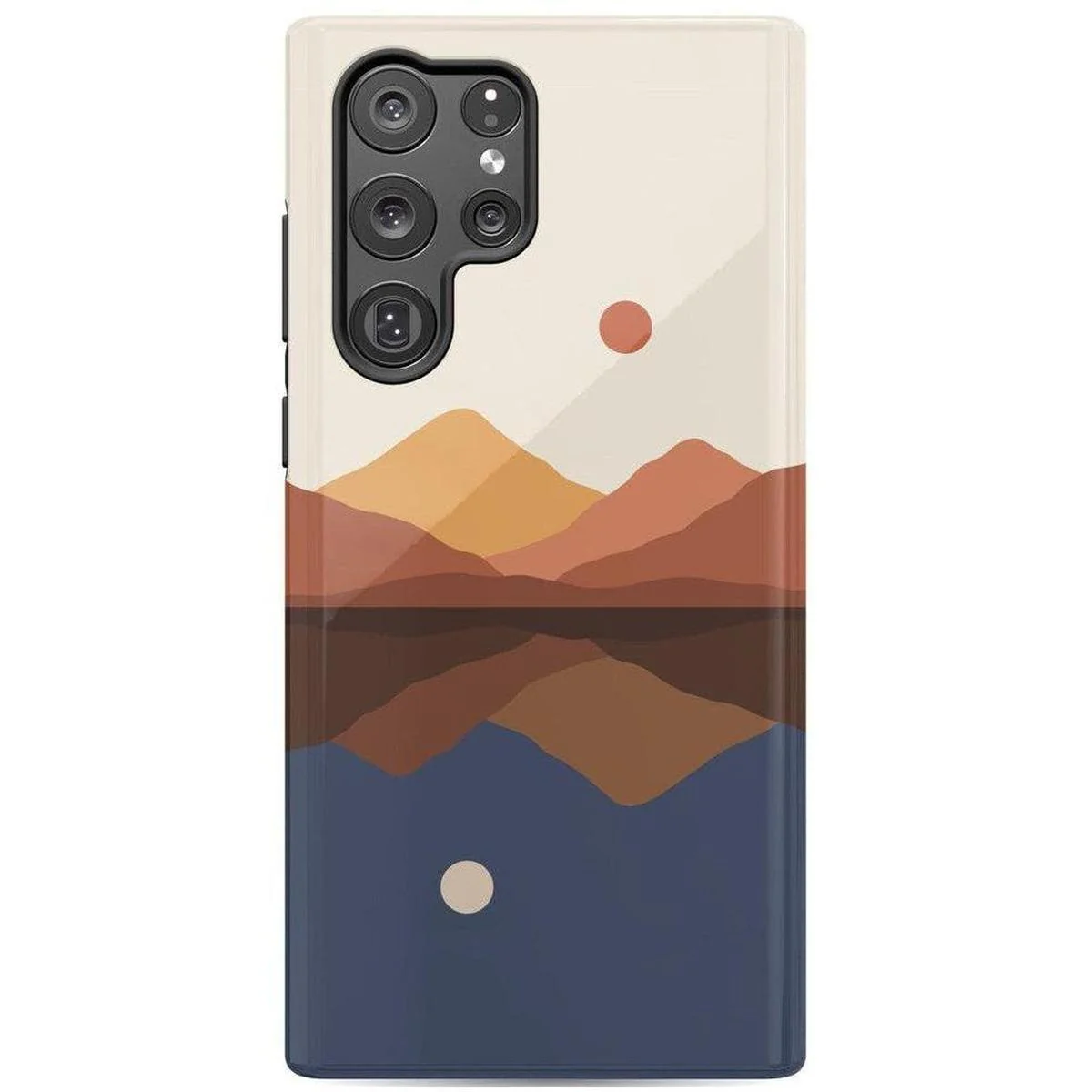 Opposites Attract | Day & Night Colorblock Mountains Samsung Case - Image 4