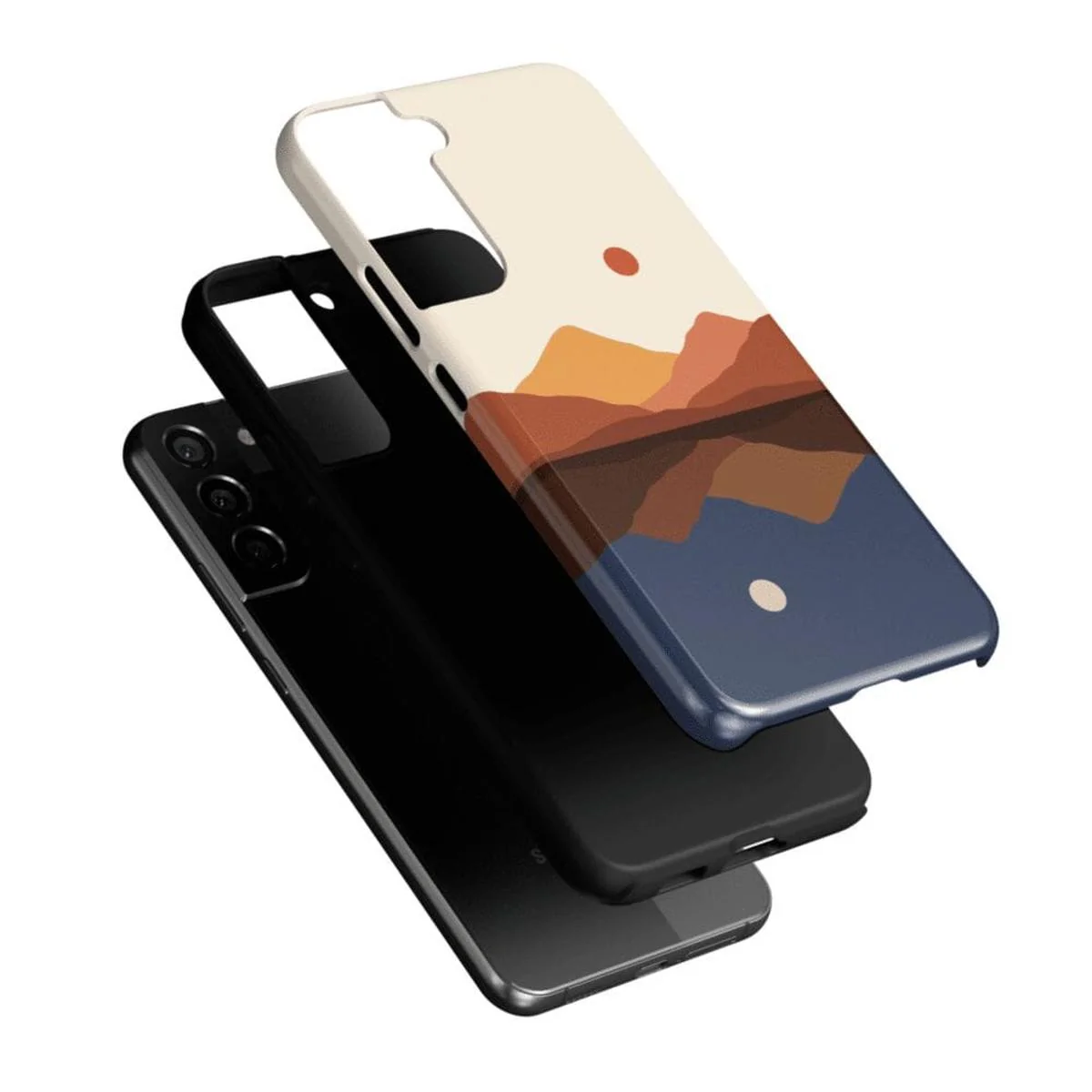 Opposites Attract | Day & Night Colorblock Mountains Samsung Case - Image 9