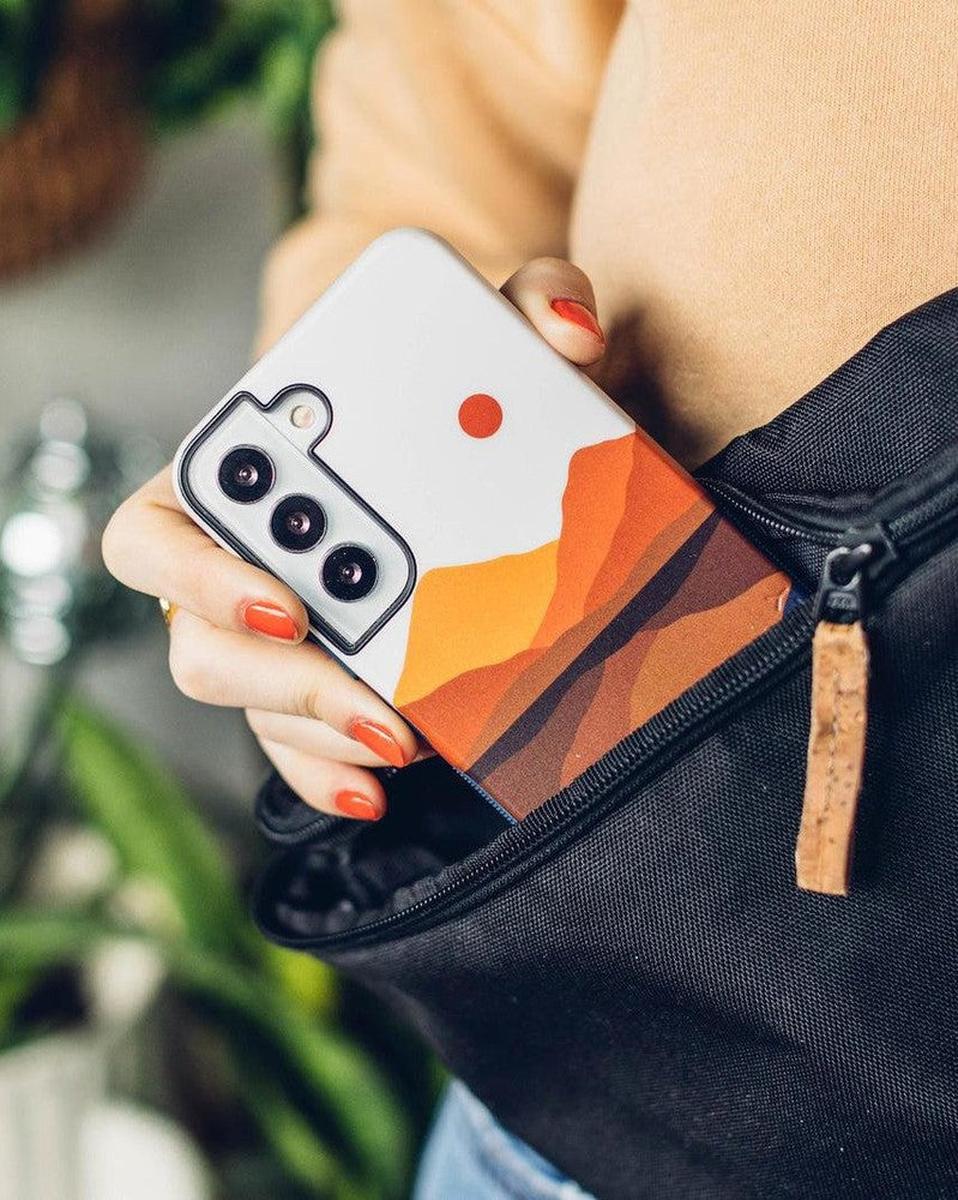 Opposites Attract | Day & Night Colorblock Mountains Samsung Case - Image 14