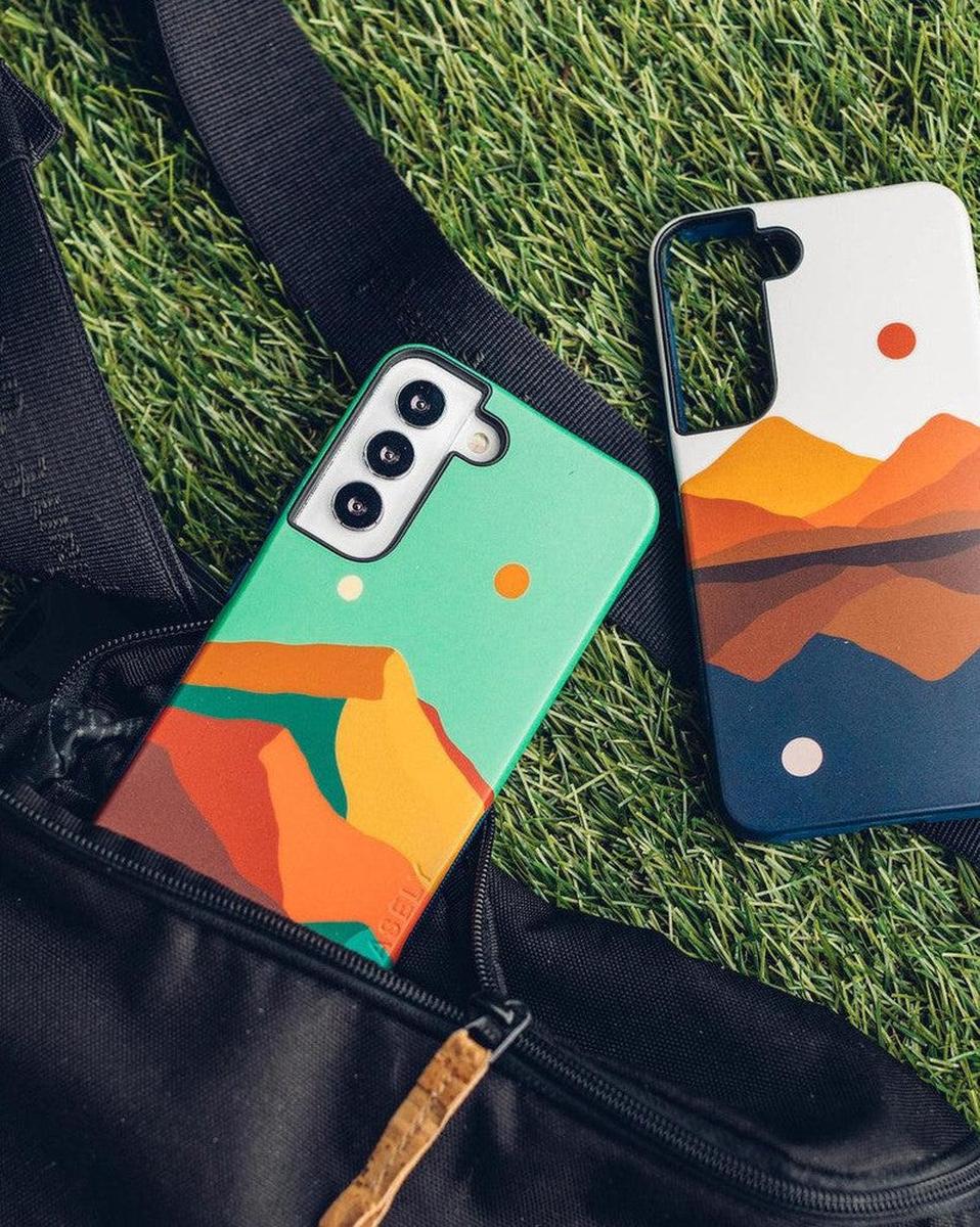 Opposites Attract | Day & Night Colorblock Mountains Samsung Case - Image 15