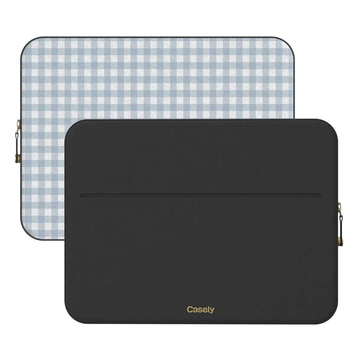 Pastel Picnic | Blue Gingham Laptop Case - Image 12
