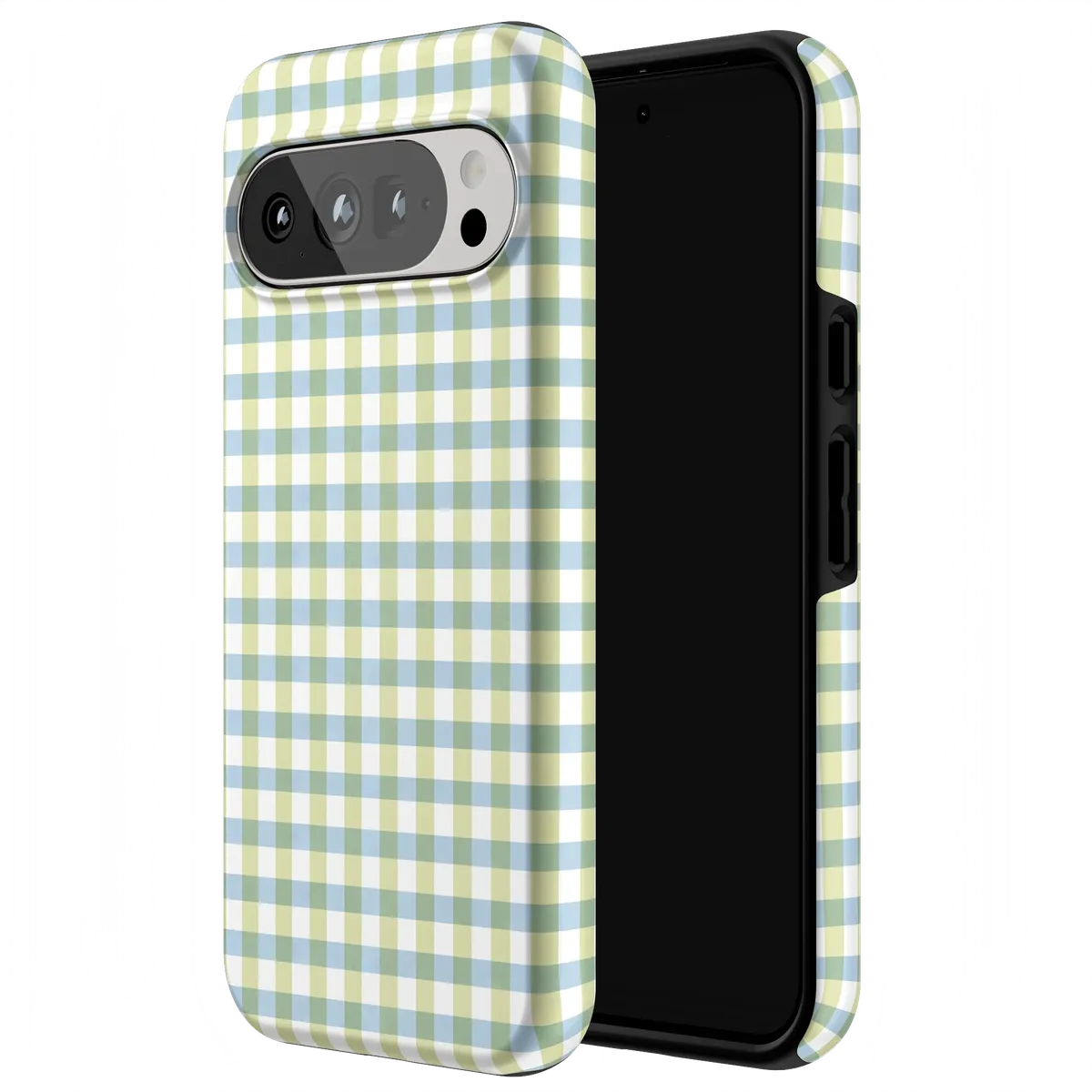 Pastel Picnic | Blue & Green Gingham Case - Image 130