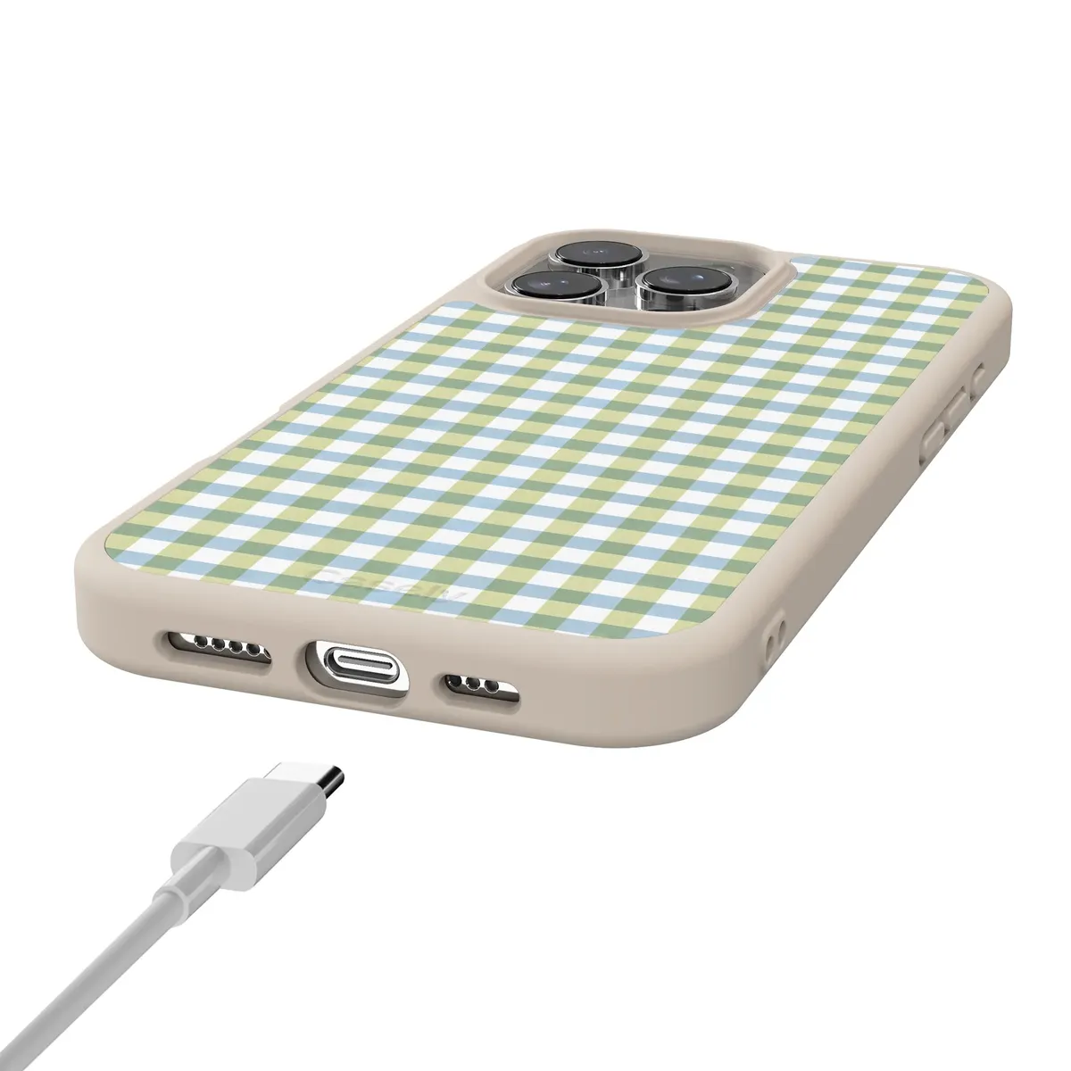 Pastel Picnic | Blue & Green Gingham Case - Image 159