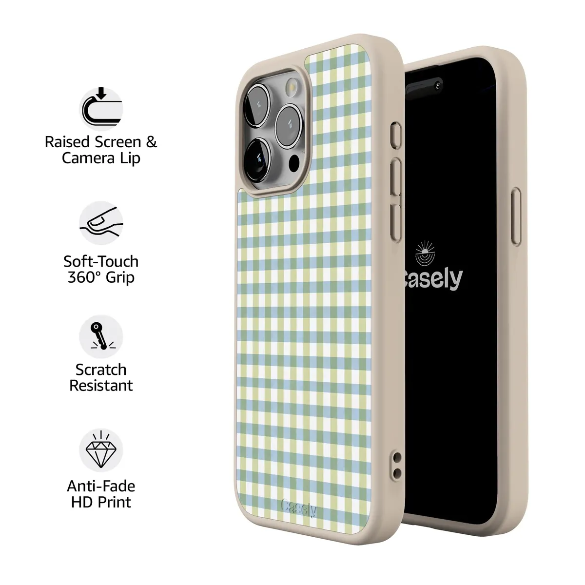 Pastel Picnic | Blue & Green Gingham Case - Image 161