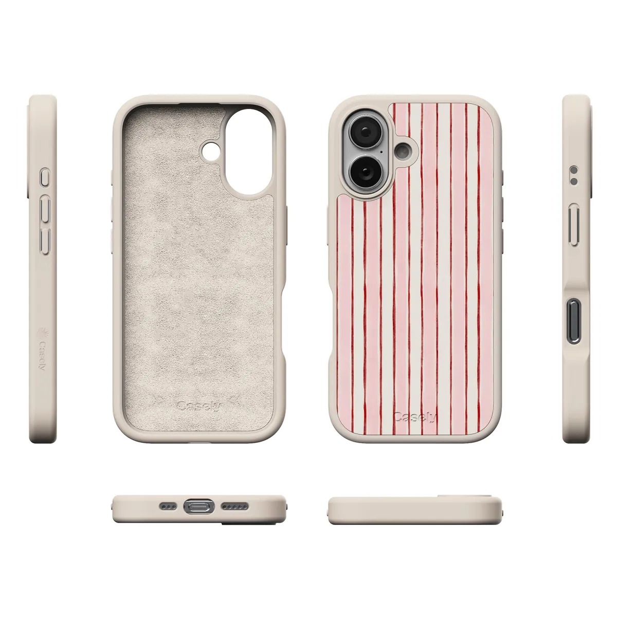 Pretty in Pastel | Blush Stripes Case - Image 180