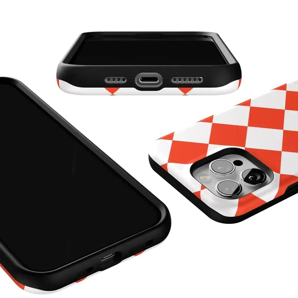 Red Checkerboard | High Contrast Design Case - Image 130