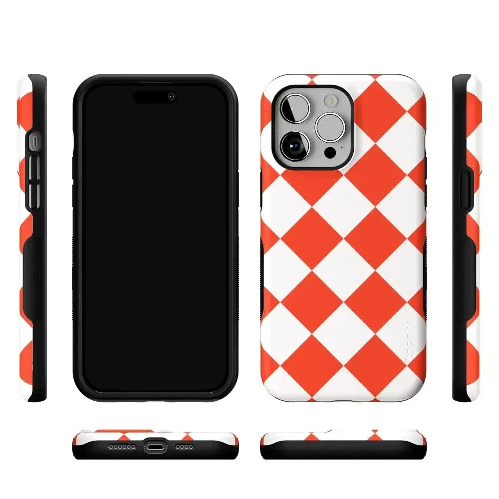 Red Checkerboard | High Contrast Design Case - Image 131