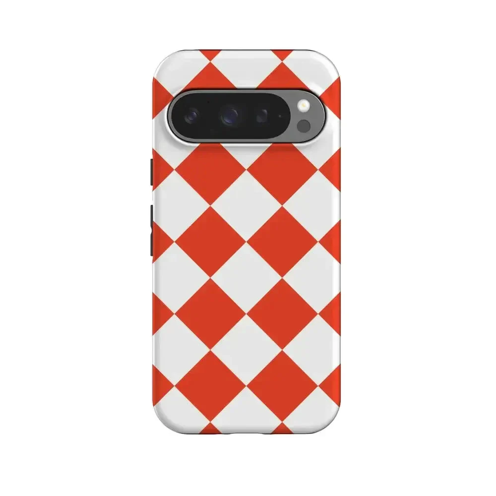 Red Checkerboard | High Contrast Design Case - Image 140